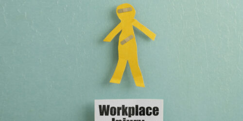 Workplace Injury worker concept